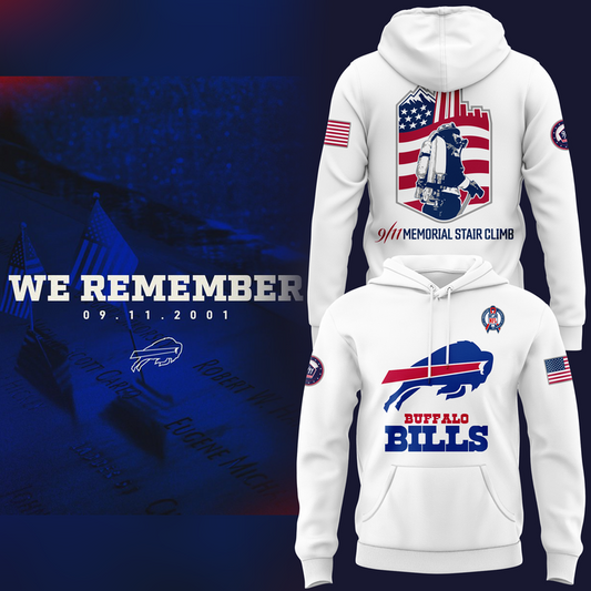 Buffalo Bills Hoodie - Honoring The First Responders From The 9/11 Event.