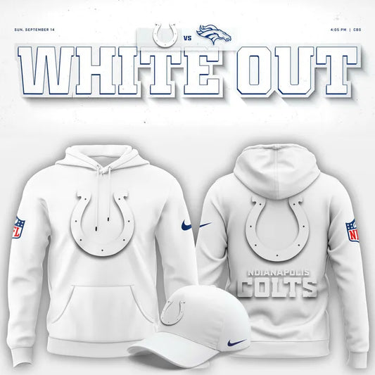 Indianapolis Colts "White Out" Hoodie V1