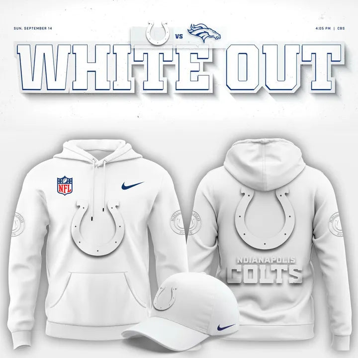Indianapolis Colts "White Out" Hoodie V2