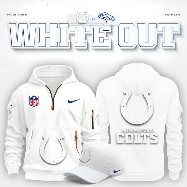 Indianapolis Colts "White Out" New Hoodie