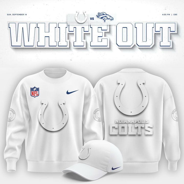 Indianapolis Colts "White Out" Sweatshirt V2