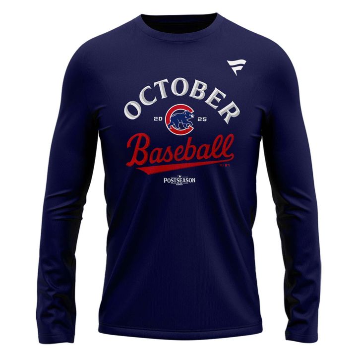 Special Edition October Baseball Post Season 2025 Chicago Cubs Long Sleeve Shirt 2