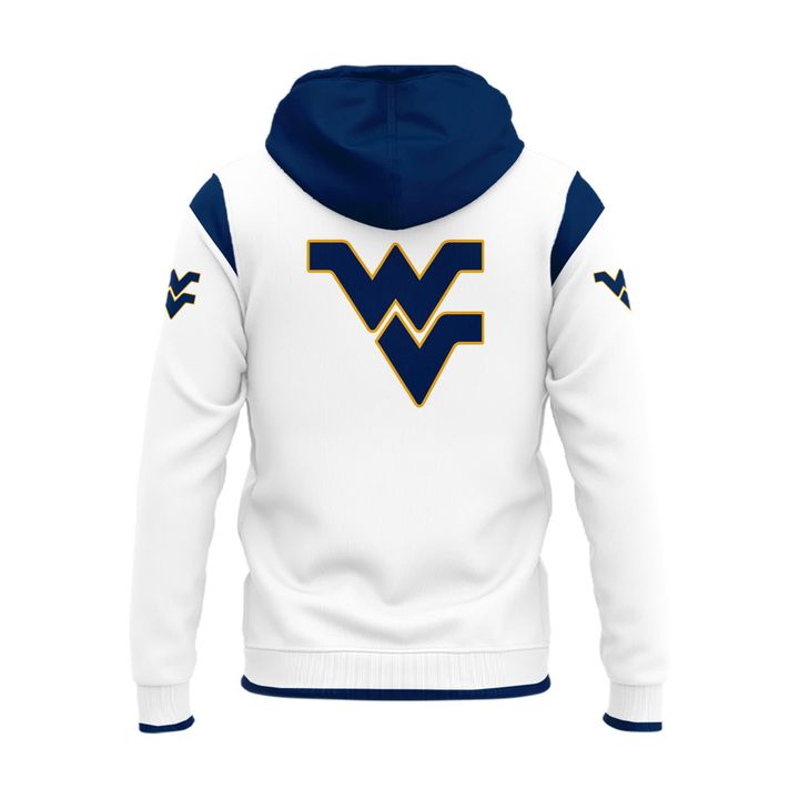 2025 West Virginia Mountaineers White Uniform Hoodie