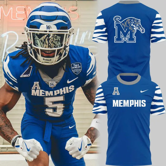 Royal Memphis Tigers Football Gameday T-Shirt - Special Edition