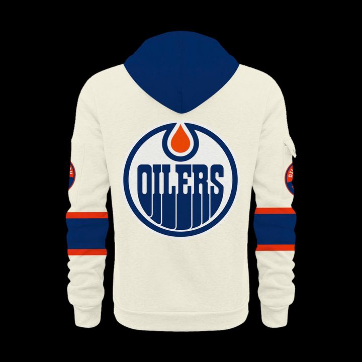 Fantatics Cream Edmonton Oilers Premium Hoodie