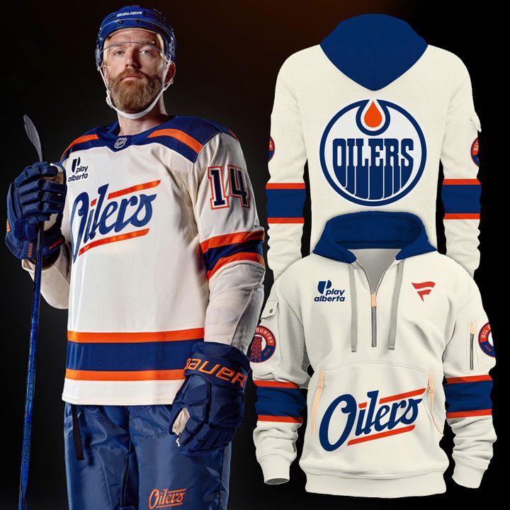 Fantatics Cream Edmonton Oilers Premium Hoodie