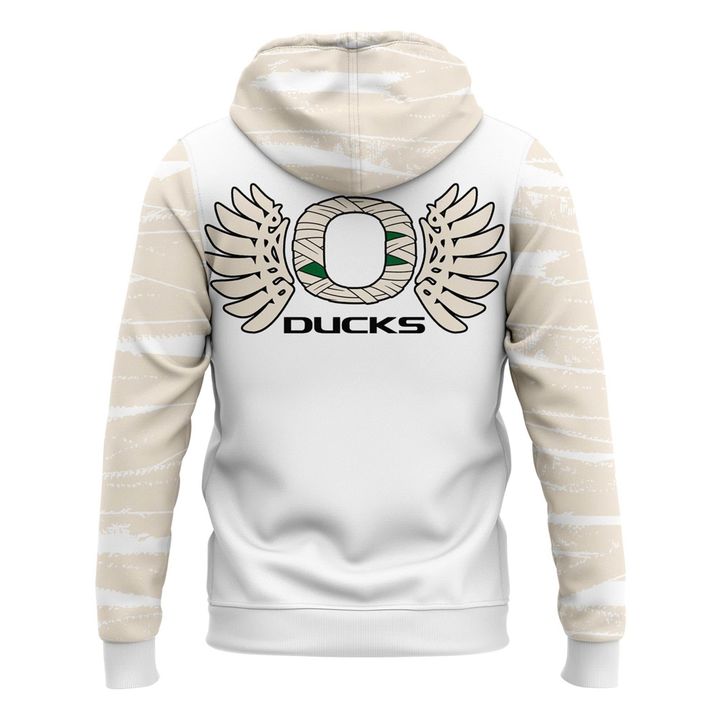 Limited Edition Cream Oregon Football '' Mummy Duck'' Hoodie 2025