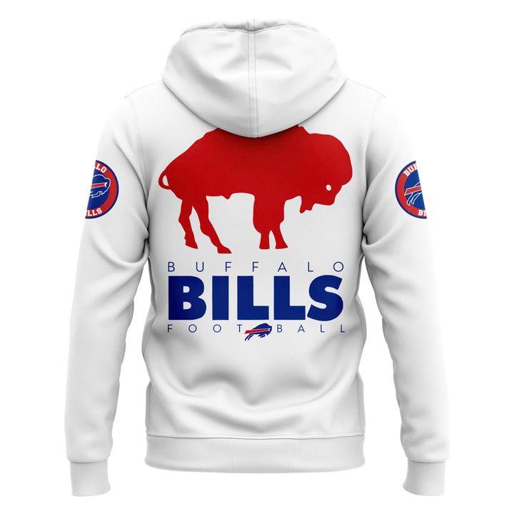 Buffalo Bills Nike 2025 Classic Logo Hoodie - White