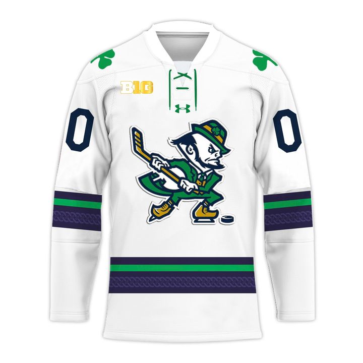Notre Dame Fighting Irish Hockey Leprechaun Jerseys