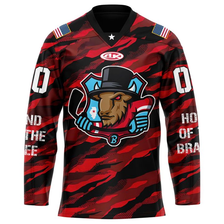 Bloomington Bison Military Appreciation Night 2025 - 2026 Hockey Jersey