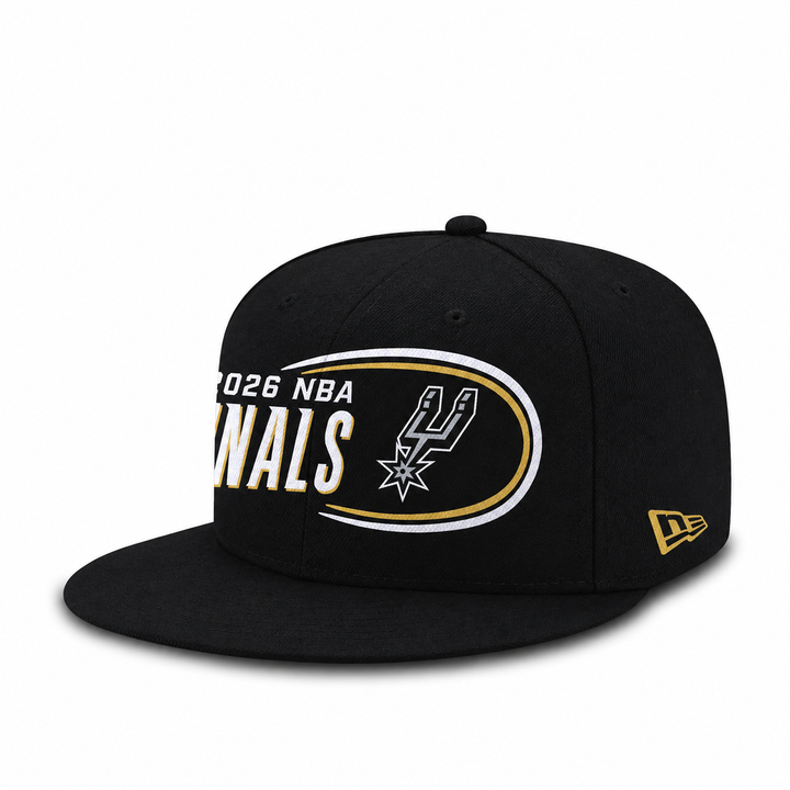 San Antonio Spurs New Era Black 2026 NBA Western Conference Champions Locker Room 9FIFTY Snapback Hat