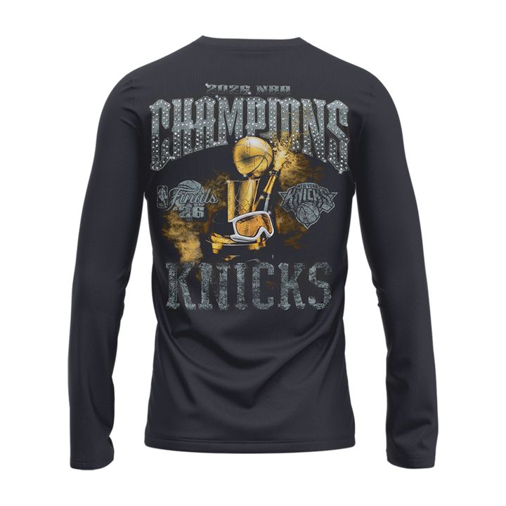 2026 Finals Champions Limited Edition On Court Long Sleeve Shirt - Gray