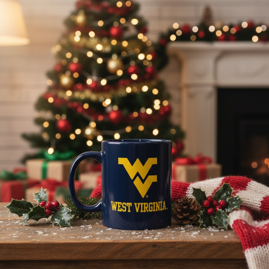 12OZ West Virginia Mountaineers Mug (Blue)