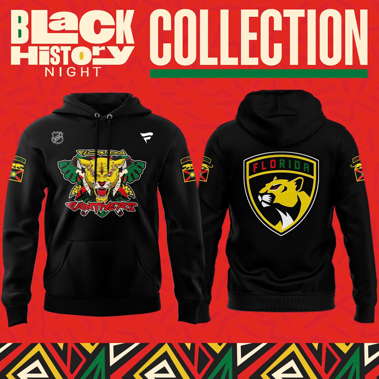 Florida Panthers 2025 Black History Night Hoodie