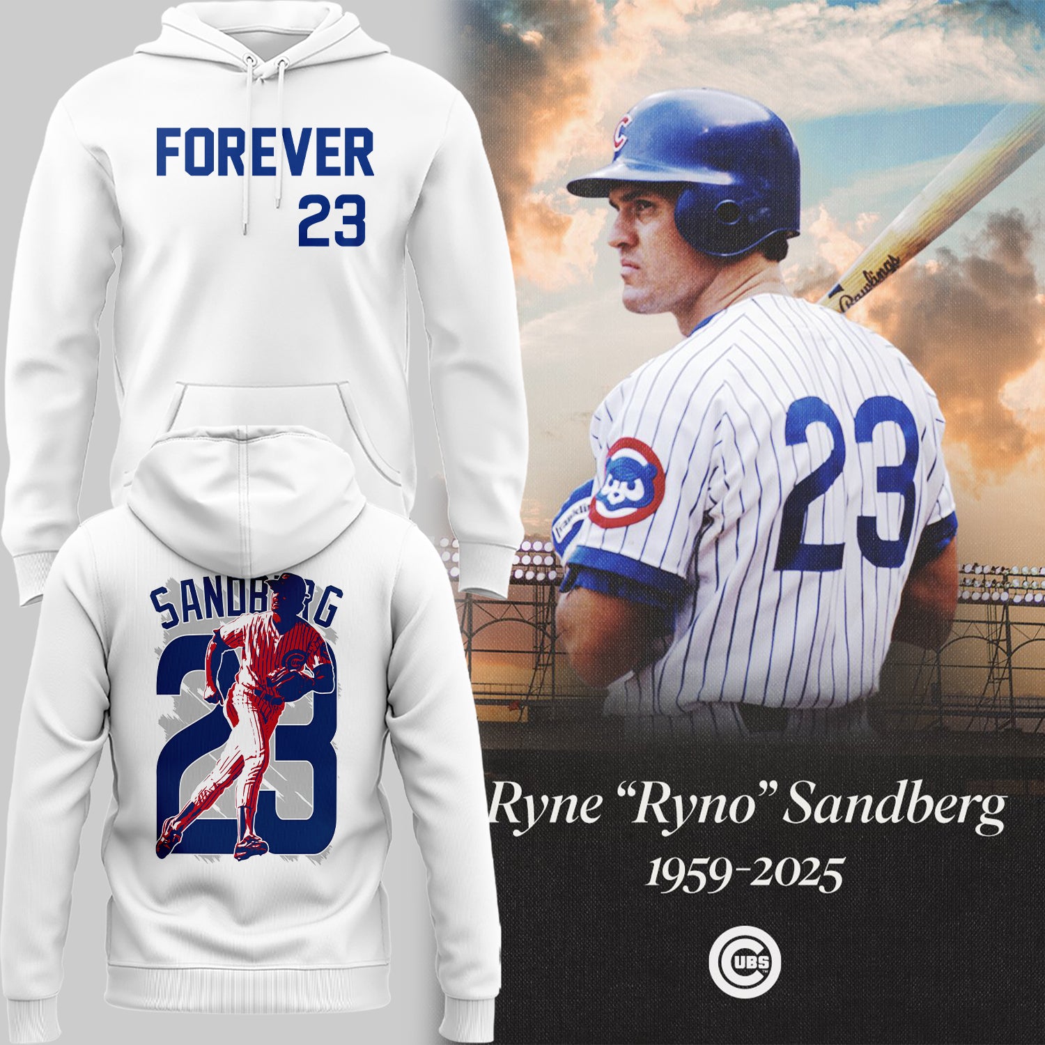 Special New Ryne Sandberg Forever Hoodie