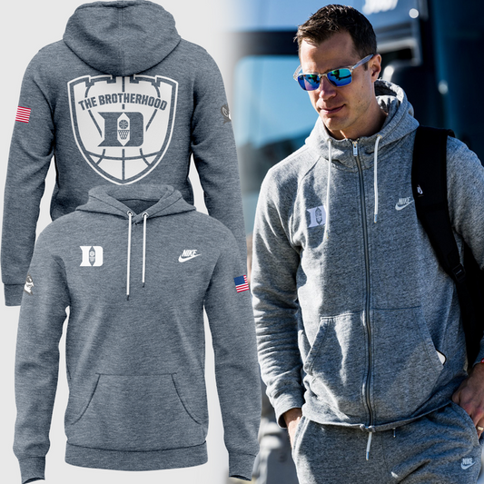 9K . Duke Men's Basketball Coach Jon Scheyer Hoodie