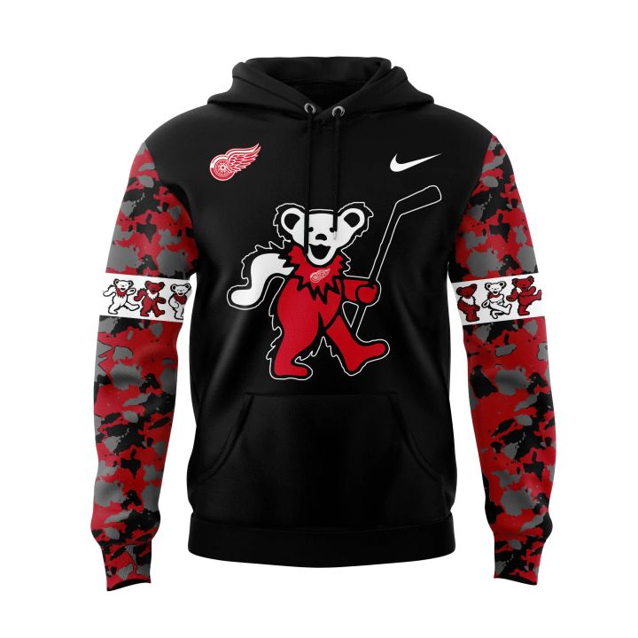 2. Limited Edition Detroit Red Wings Grateful Dead Night Hoodie