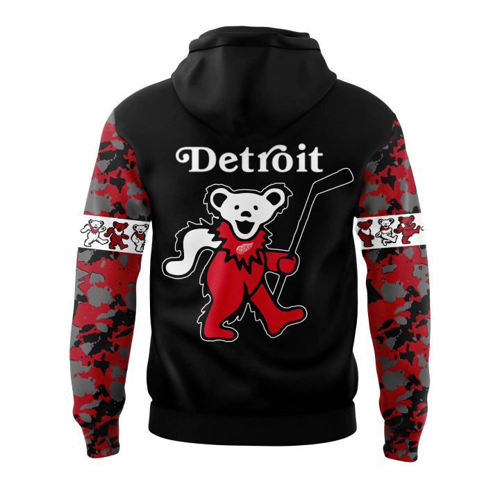 2. Limited Edition Detroit Red Wings Grateful Dead Night Hoodie