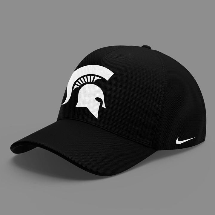 Special New Black Michigan State Spartans Wordmark Alternate Uniform Zip Hoodie