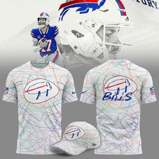 Buffalo Bills Tshirt Sesigned By Patients At Buffalo’s Oishei Children’s Hospital