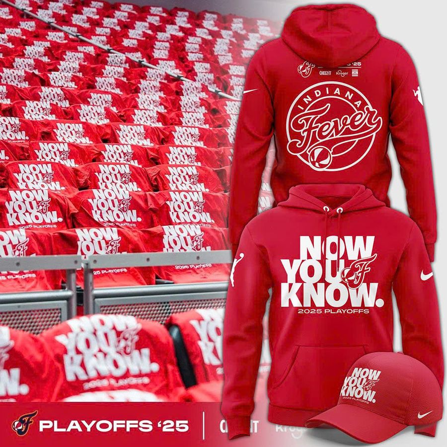 Fever Now You Know 2025 Playoffs Hoodie