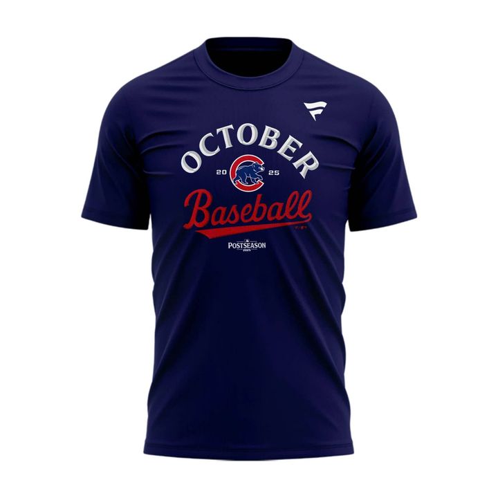 Chicago Cubs Royal 2025 MLB Postseason Locker Room T-Shirt - Special Edition