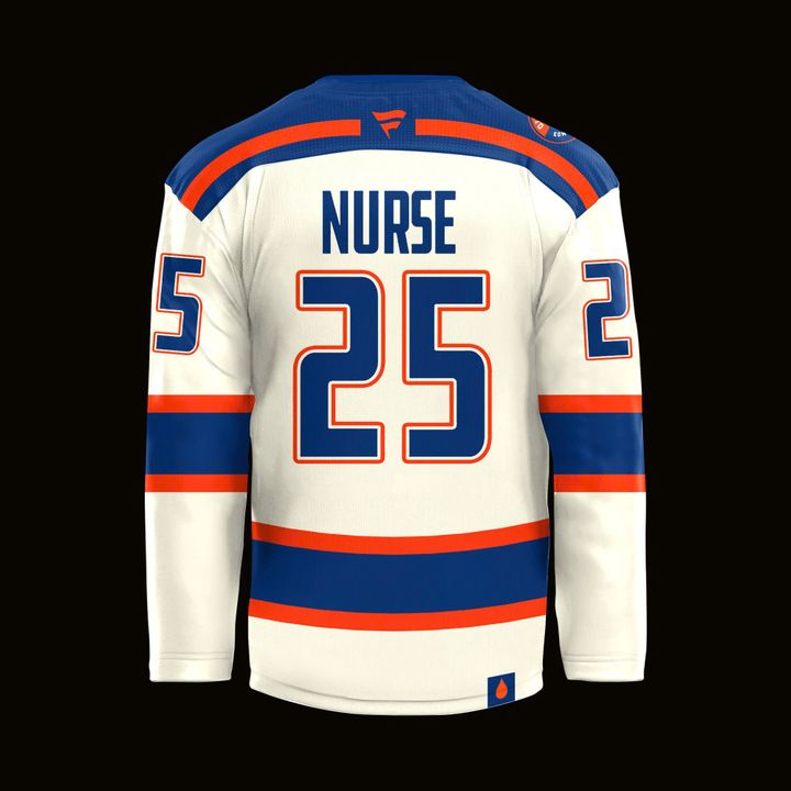 Darnell Nurse 25 Edmonton Oilers Fanatics Premium Cream Alternate Jersey