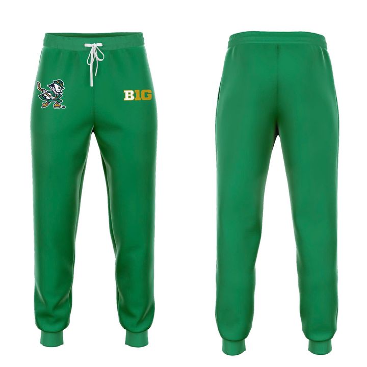 Notre Dame Fighting Irish Under Armour Hockey Leprechaun Rival Fleece Hoodie (Green)