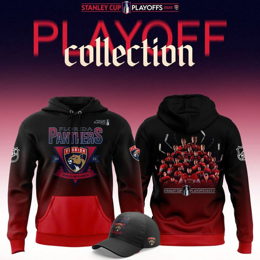 Florida Panthers 2025 Stanley Cup Playoff Participant Crease Hoodie