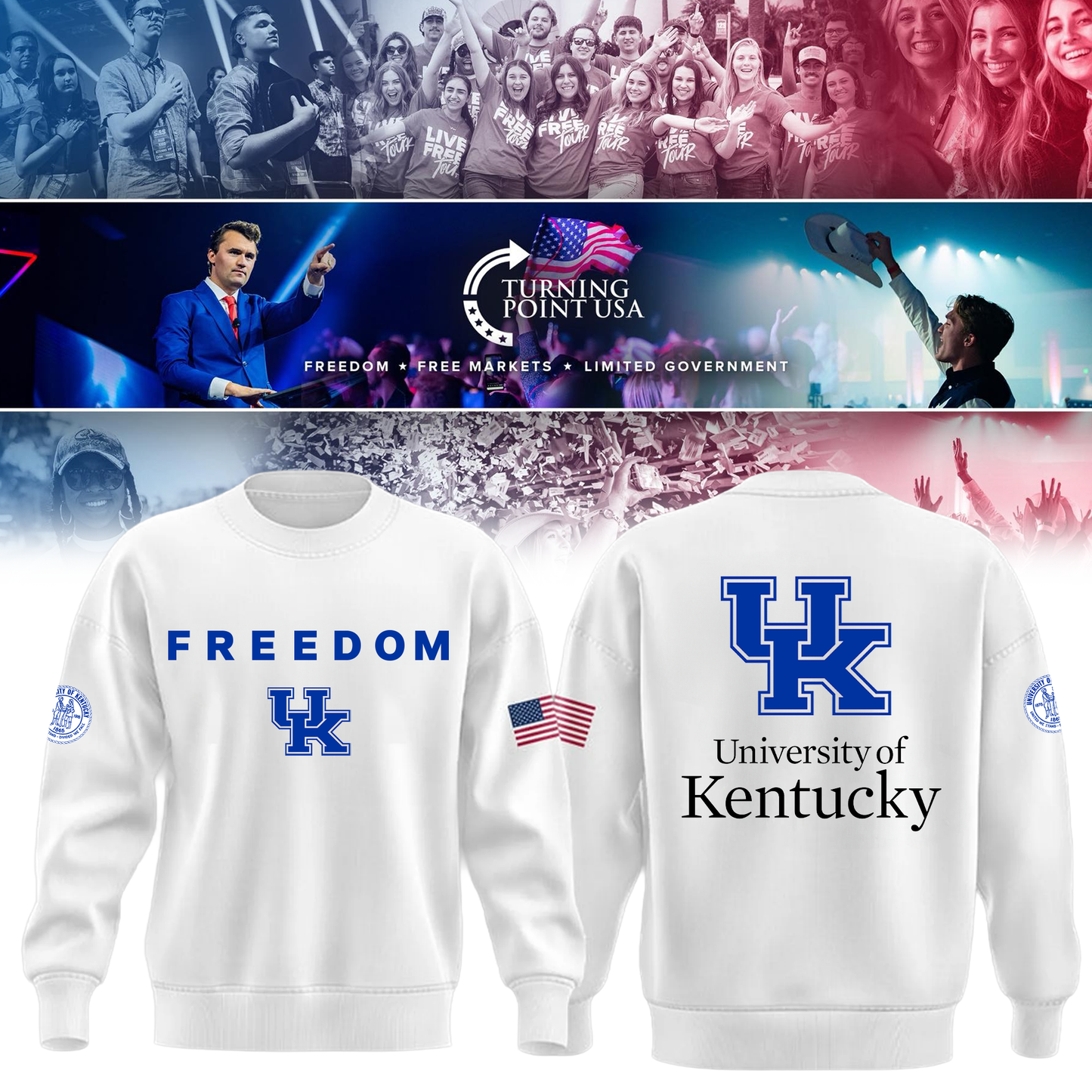 Kentucky University x Turning Point USA Sweatshirt
