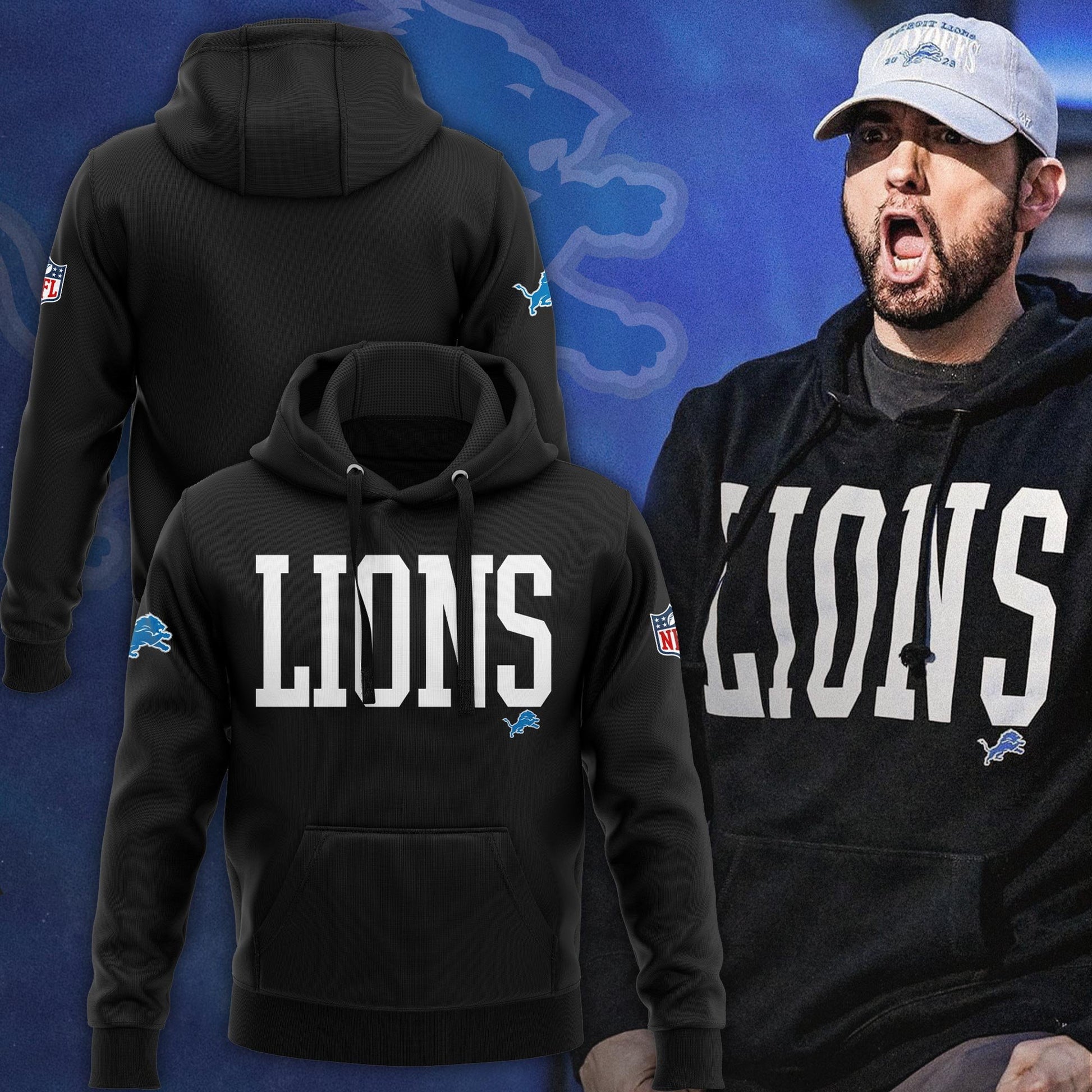 Eminem Detroit Lions Hoodie