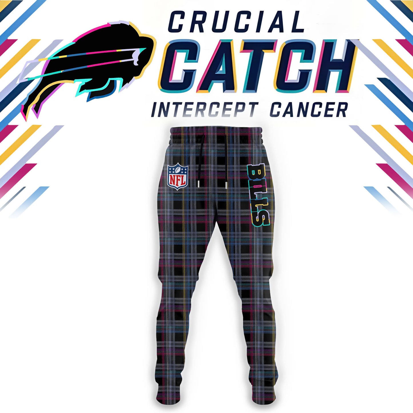 Buffalo Bills 2024 NFL Crucial Catch Combo Hoodie | Cap | Jogger Caro