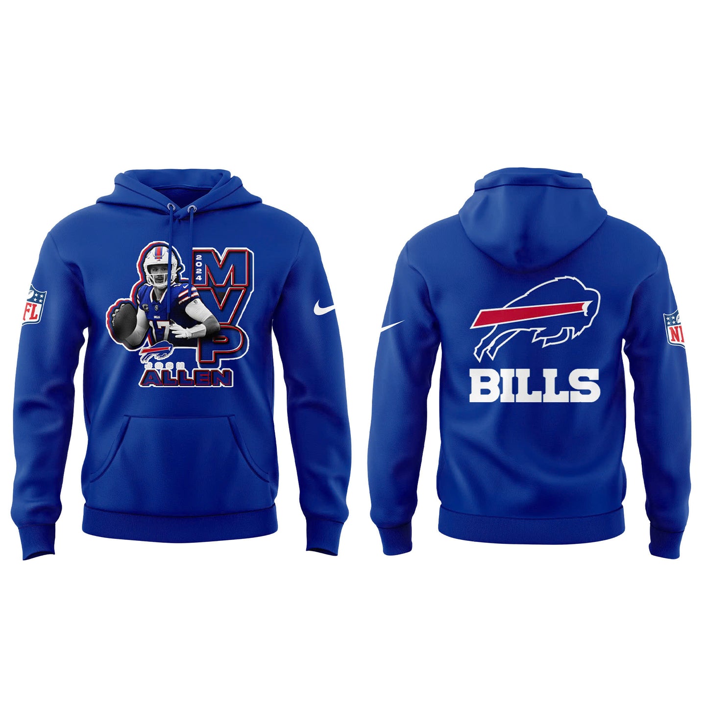 Josh Allen 2024 NFL MVP Hoodie Limited Collection