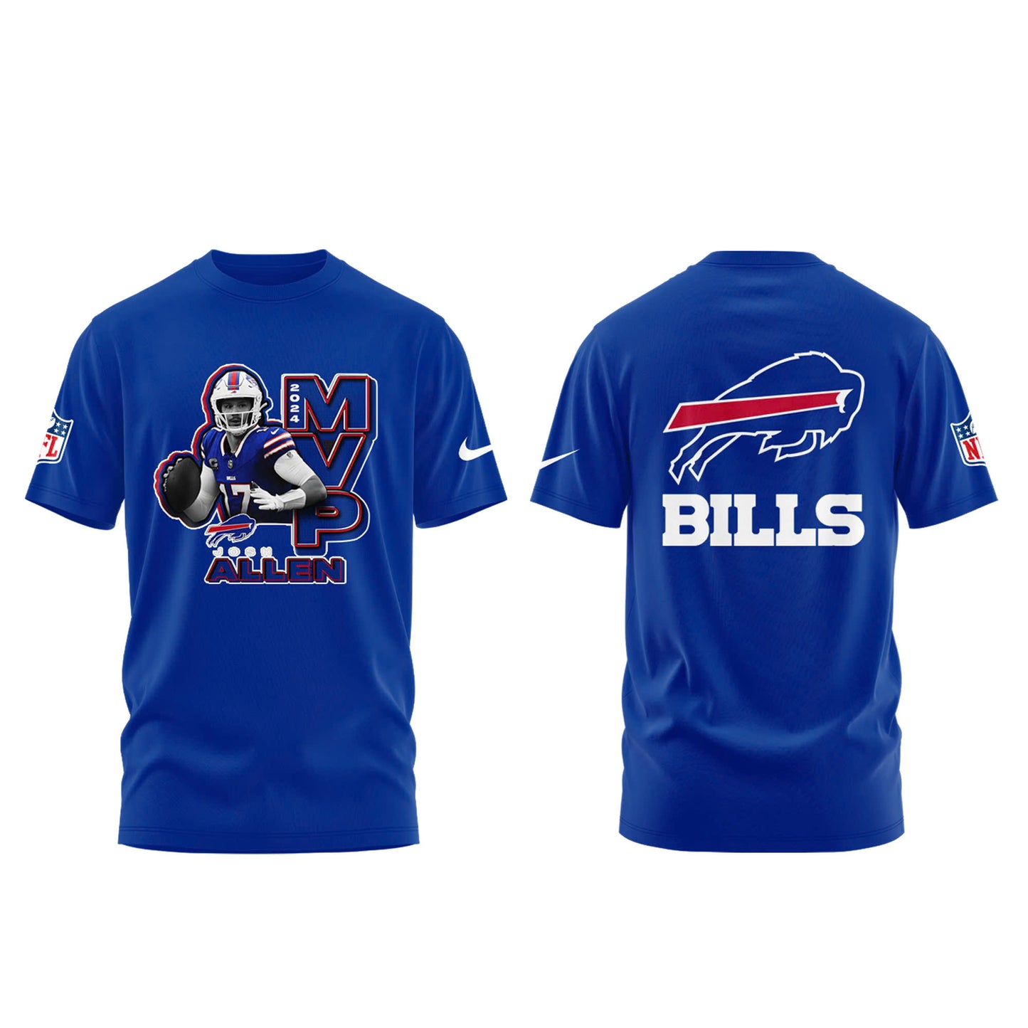 Josh Allen 2024 NFL MVP Tshirt Limited Collection