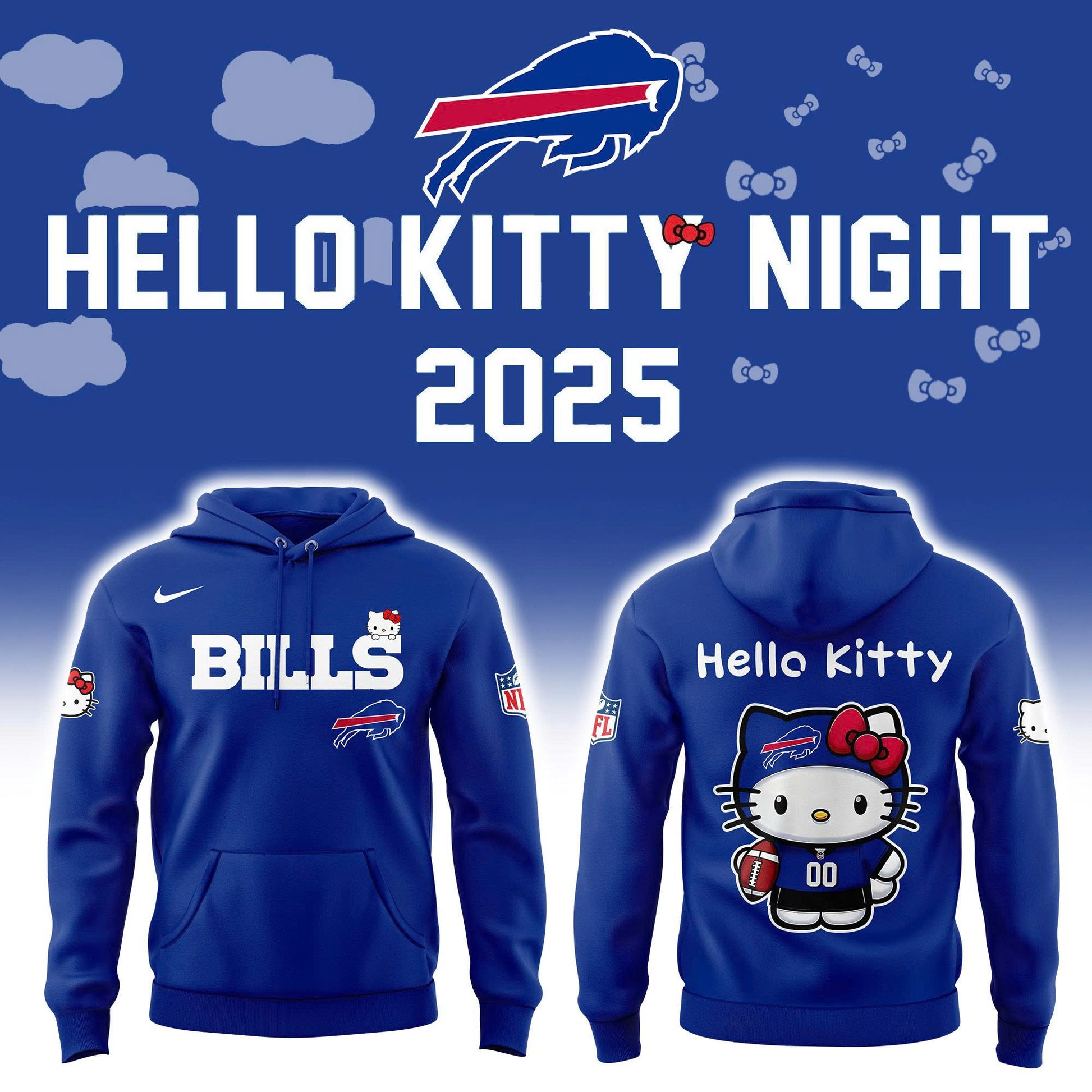 Buffalo Bills Hello Kitty 2025 Hoodie | Jogger | Cap