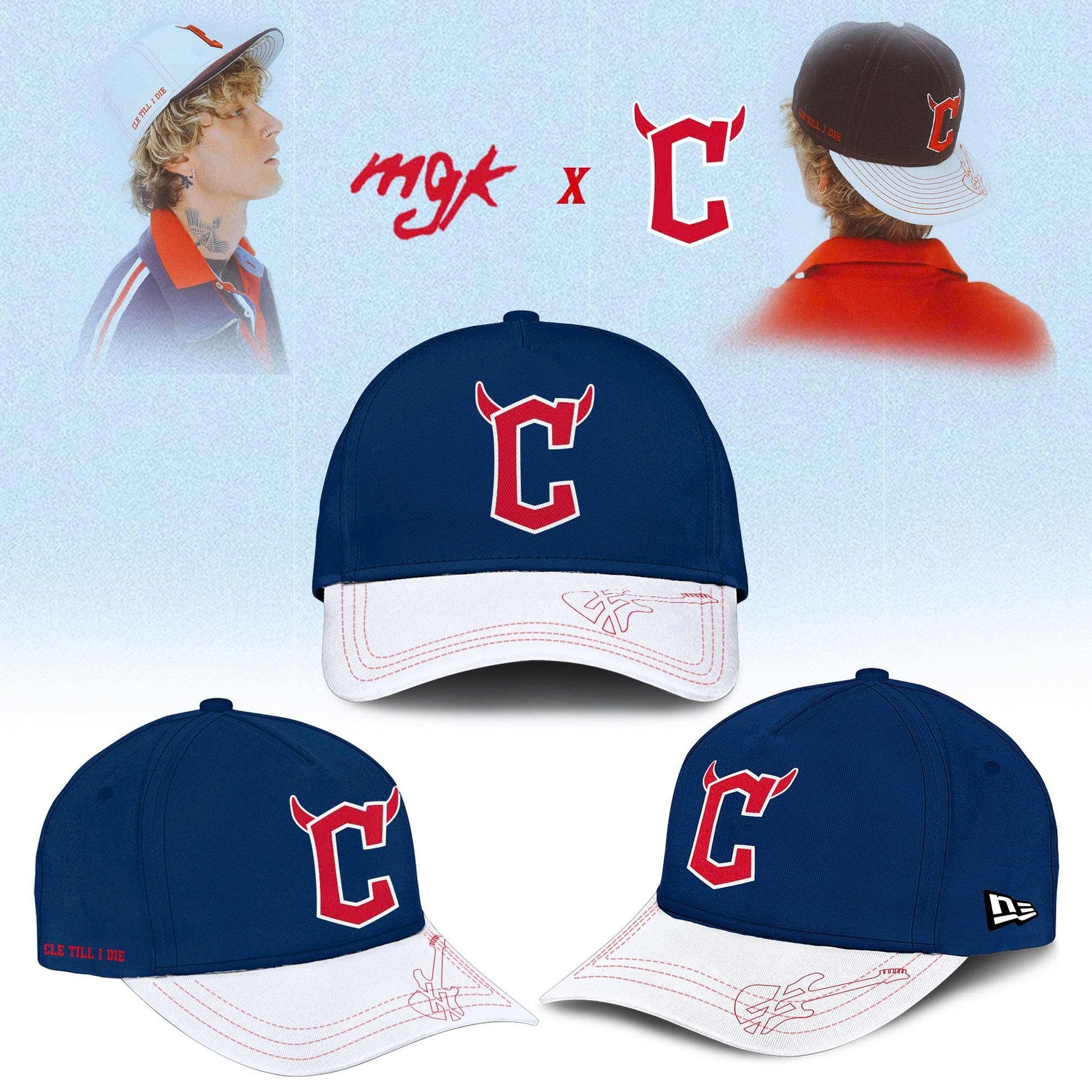 Cleveland Guardians x Mgk 2025 Limited Tshirt Navy