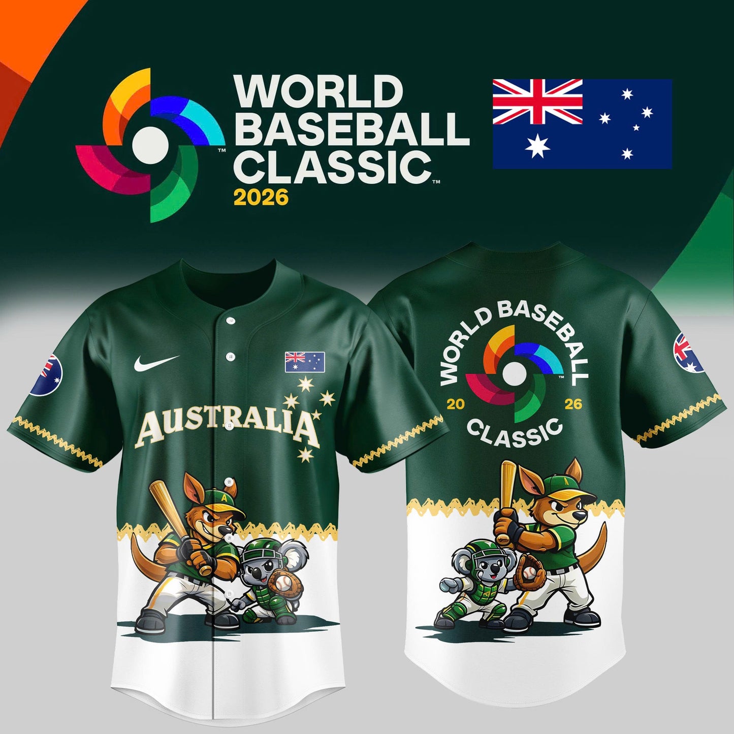 Australia Baseball 2026 World Baseball Classic Jersey