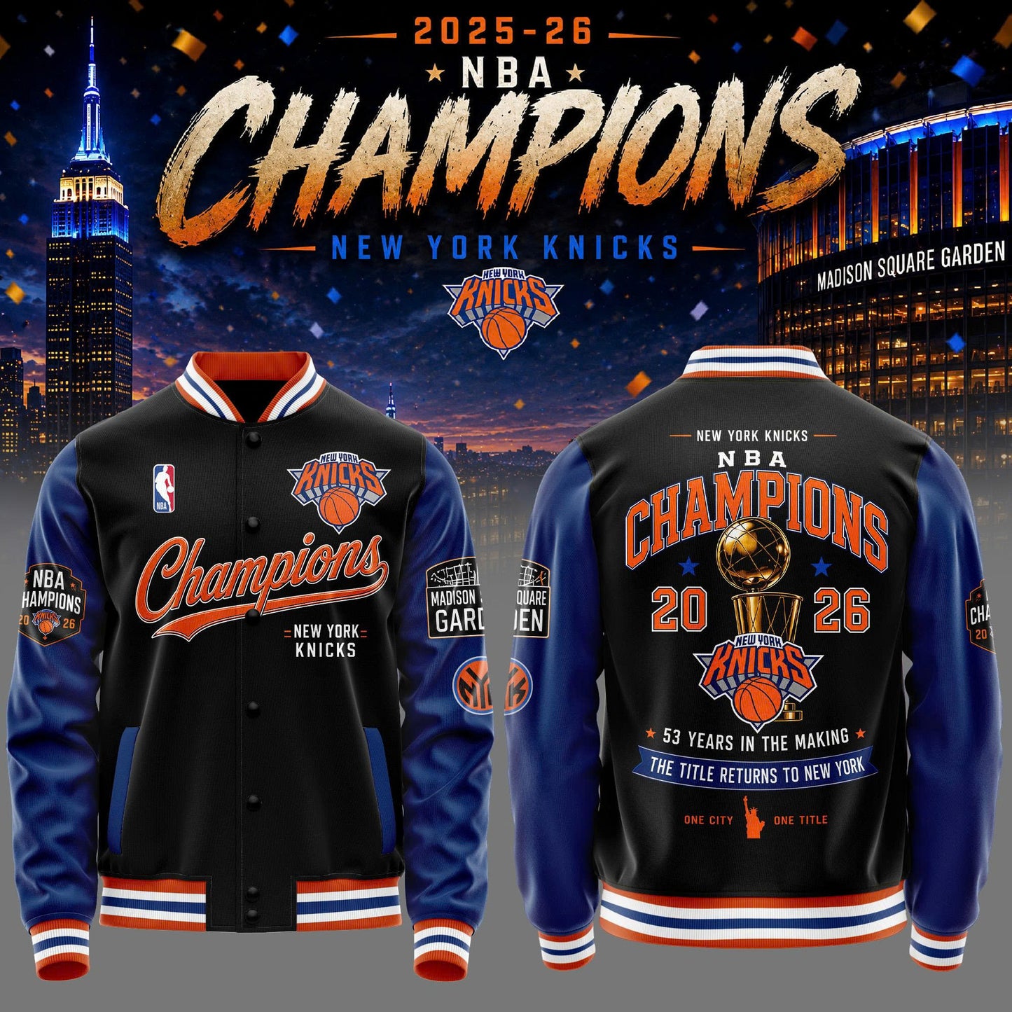 New York Knick 2026 NBA Champions Jacket