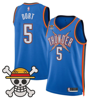 Men's Oklahoma City Thunder x One Piece Swingman Jersey - Stitched
