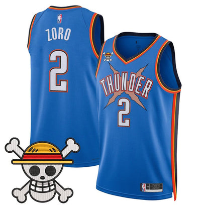 Men's Oklahoma City Thunder x One Piece Swingman Jersey - Stitched