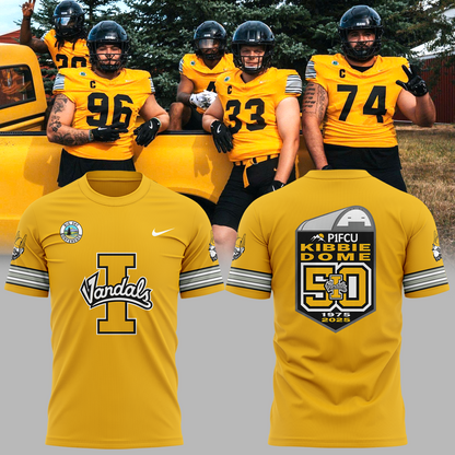 Idaho Vandals football 50 years Special Edition TSHIRT 2025