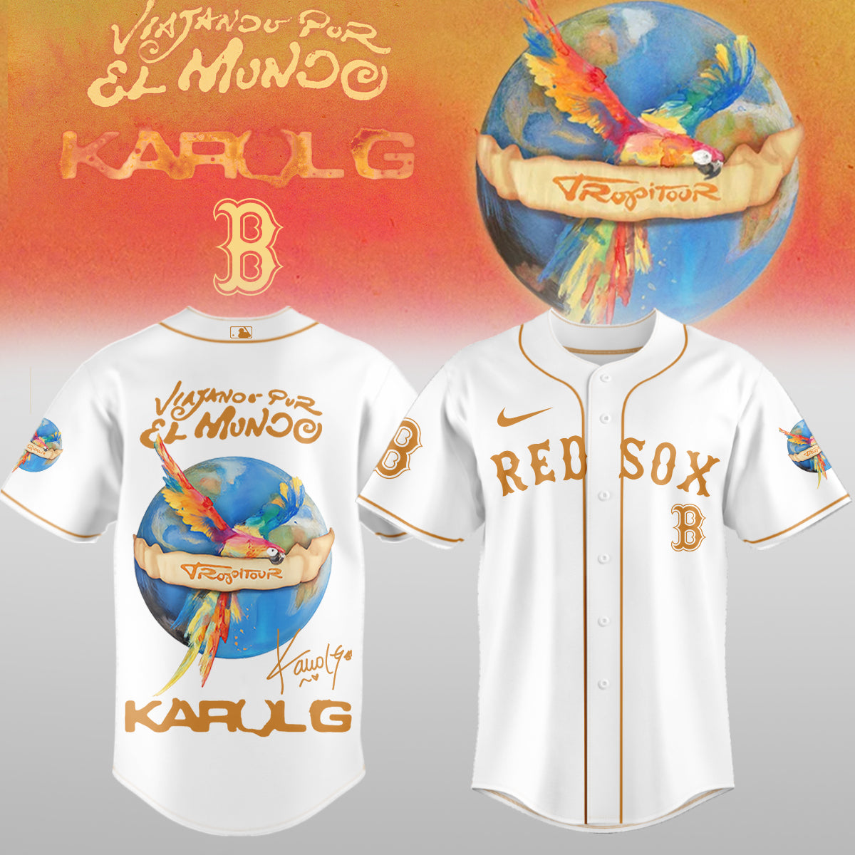.Baseball x Karol G – Nos Vamos de Tour JERSEY(All Team )