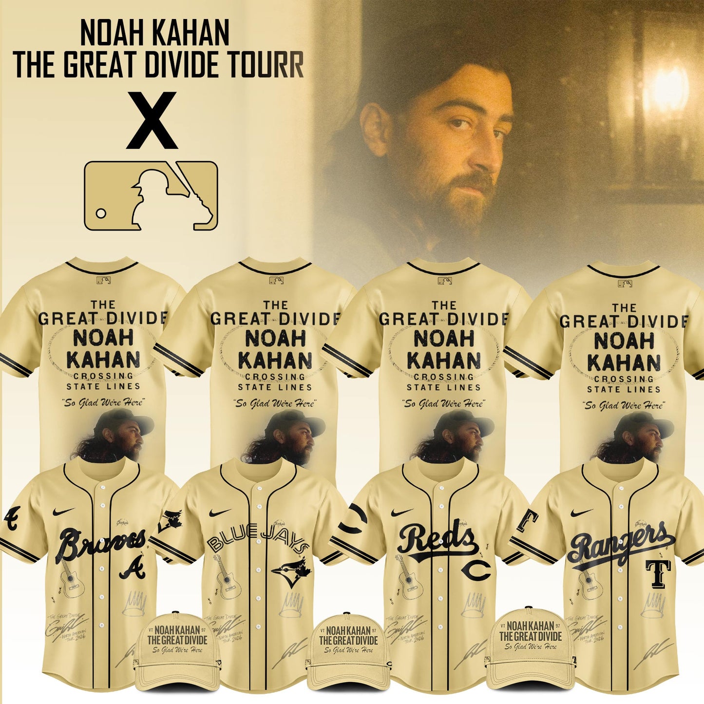 Baseball x Noah Kahan Tour 2026 Jersey Limited Edition