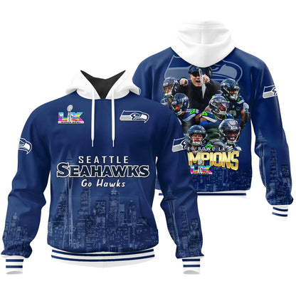 Seattle Seahawks Super Bowl LX Champions Limited Edition Hoodie