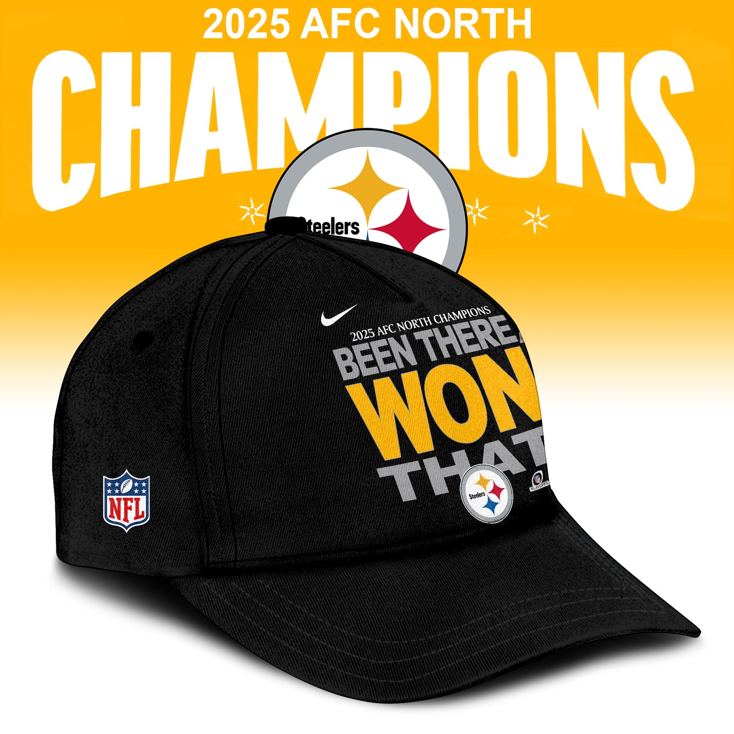 Pittsburgh Steelers 2025 AFC North Division Champions Limited Edition Hoodie