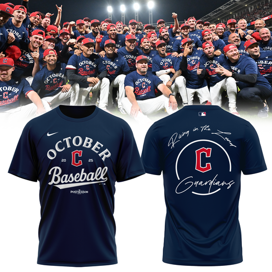Cleveland Guardians 2025 Postseason Locker Room T-Shirt