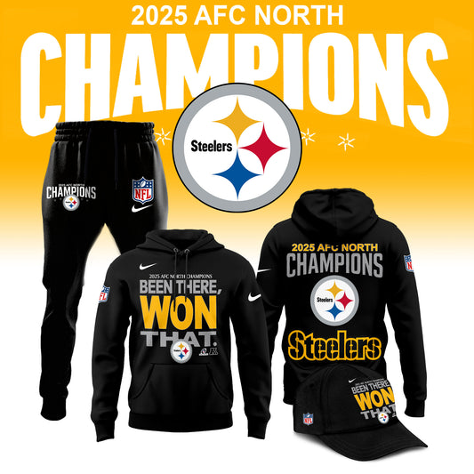 Pittsburgh Steelers 2025 AFC North Division Champions Limited Edition Hoodie