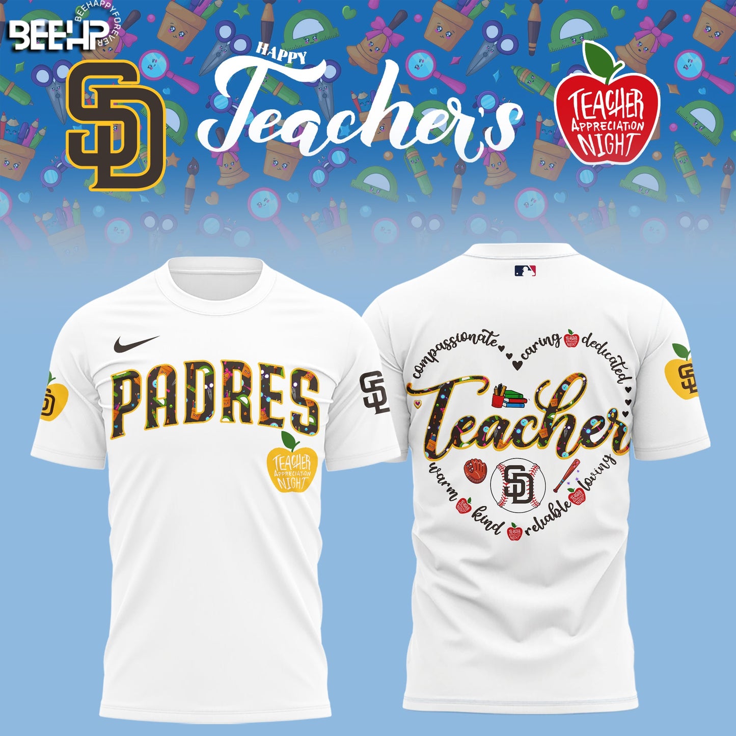 San Diego Padres TEACHER APPRECIATION NIGHT Editions Limited 2025 Shirt