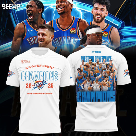 Oklahoma City Thunder 2025 Western Conference Champions T-Shirt