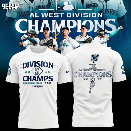 Seattle Mariners AL West Division Champions Locker Room Tshirt
